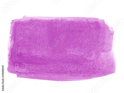 Purple abstract watercolor background. Purple watercolor scribble texture. Abstract watercolor on white background. It is a hand drawn.
