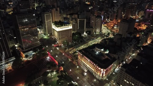 Wallpaper Mural Nightlife view of illuminated cityscape in Sao Paulo city, Brazil.Nightlife view of illuminated cityscape in Sao Paulo city, Brazil.Nightlife view of illuminated cityscape in Sao Paulo city, Brazil. Torontodigital.ca