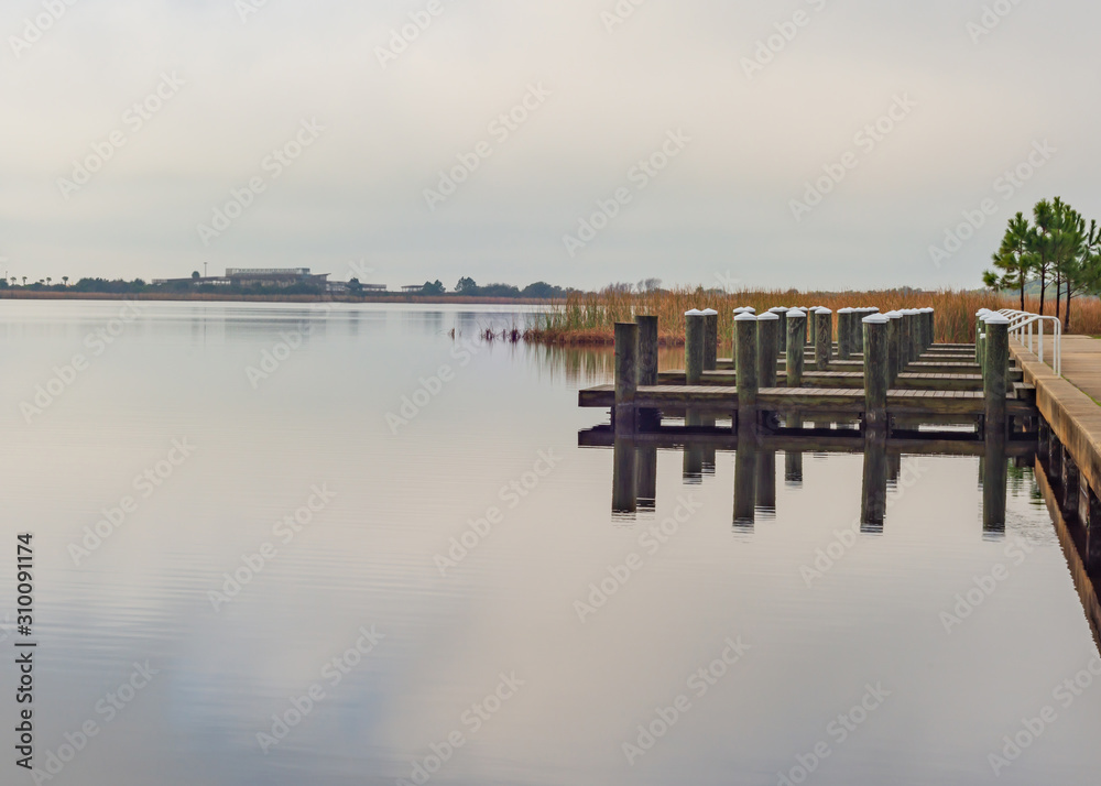 Boat Docks on the Lake