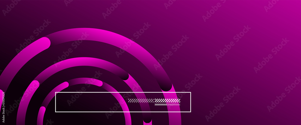Abstract background. Geometric circles and fluid gradient. Line design, technology hi-tech digital illustration. Vector Illustration For Wallpaper, Banner, Background, Card, Book Illustration Abstract background. Geometric circles and fluid gradient. Line design, technology hi-tech digital illustration. Vector Illustration For Wallpaper, Banner, Background, Card, Book Illustration