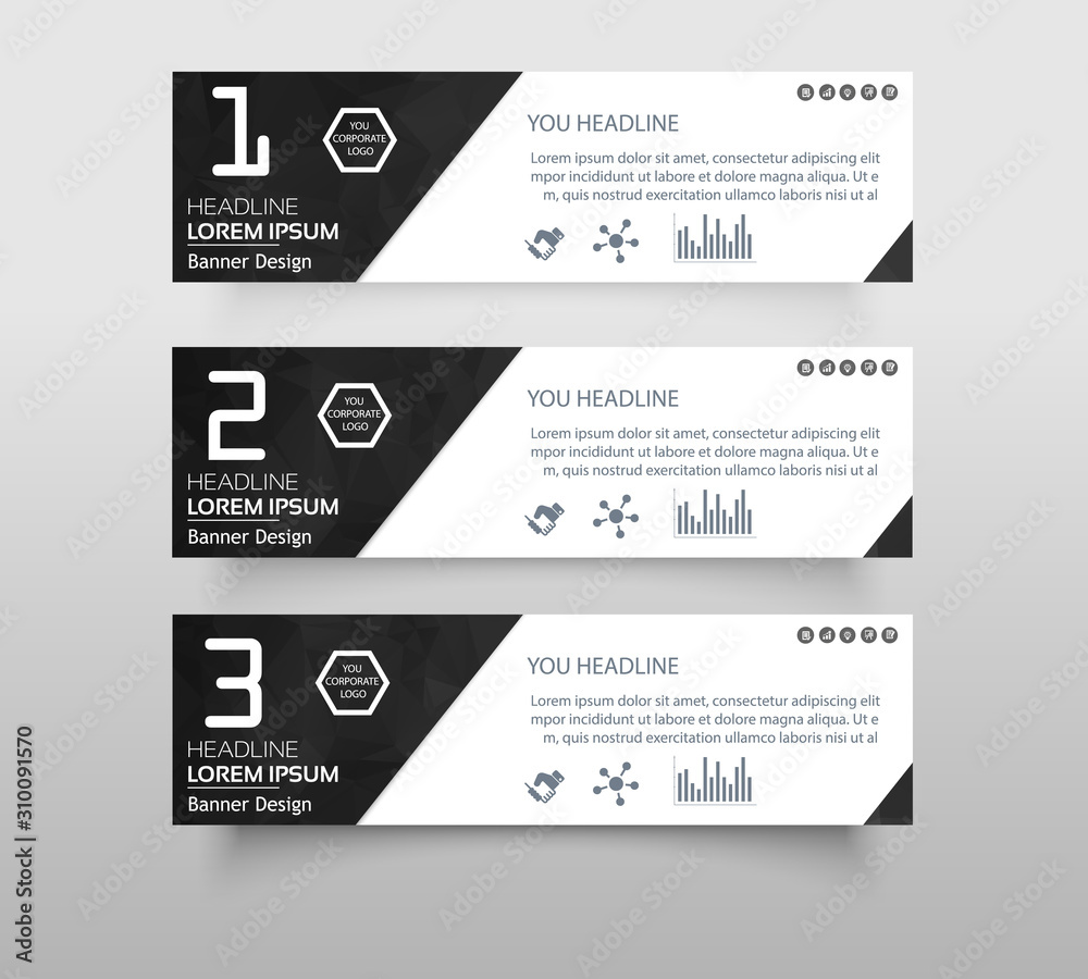 Set of infographic banner with polygonal, Geometric, Triangle pattern shape. web banner modern low polygon set background design, Geometric background. eps10 vector illustration. Set of infographic banner with polygonal, Geometric, Triangle pattern shape. web banner modern low polygon set background design, Geometric background. eps10 vector illustration.
