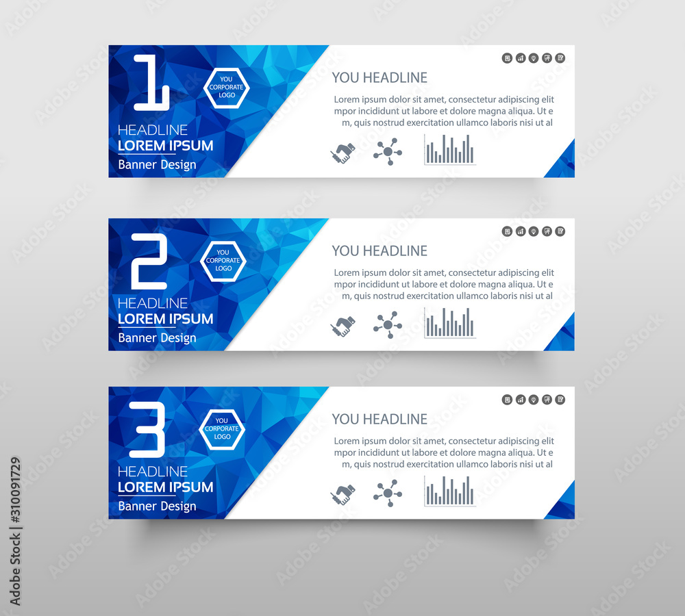 Set of infographic banner with polygonal, Geometric, Triangle pattern shape. web banner modern low polygon set background design, Geometric background. eps10 vector illustration. Set of infographic banner with polygonal, Geometric, Triangle pattern shape. web banner modern low polygon set background design, Geometric background. eps10 vector illustration.
