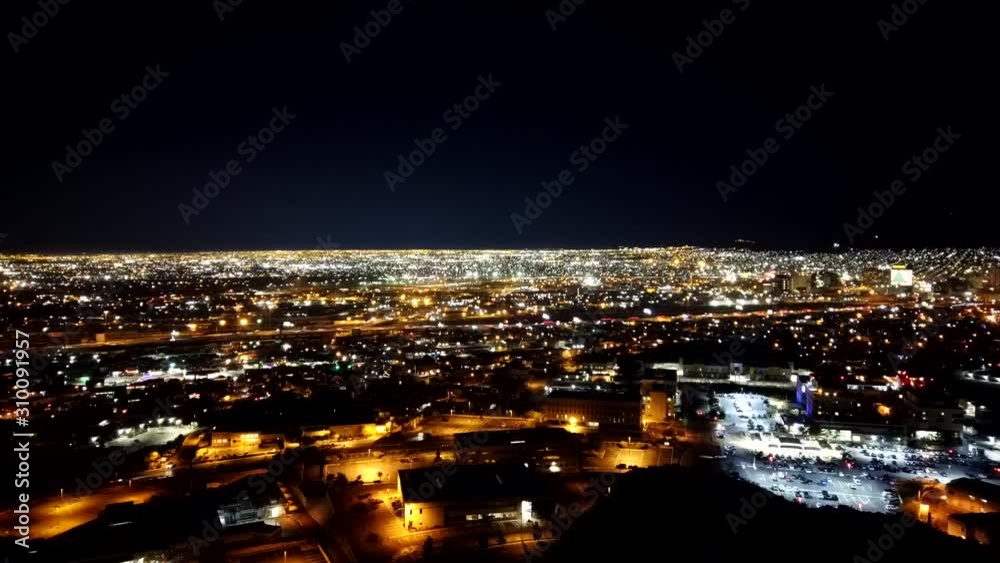 Timelaps of El Paso Tx from Scenic Drive at night Timelaps of El Paso Tx from Scenic Drive at night