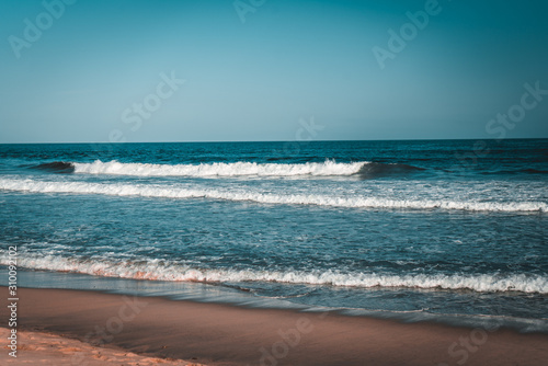 Waves in the Beautiful Beach