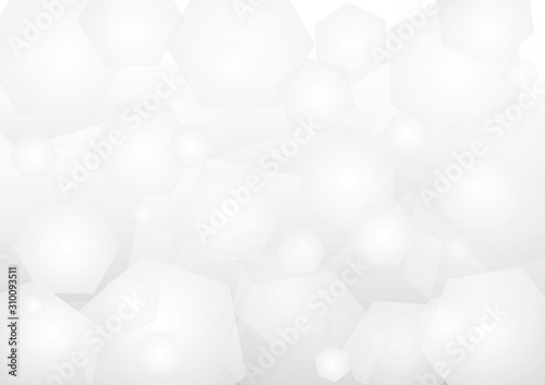 Abstract geometric white and gray color background. Vector, illustration.	