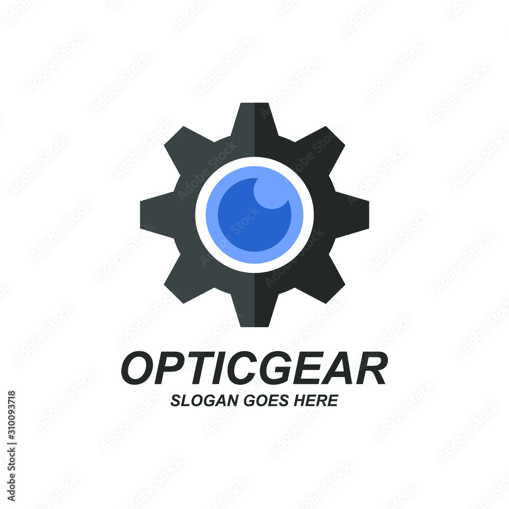 Optic and Gear Logo Design Optic and Gear Logo Design