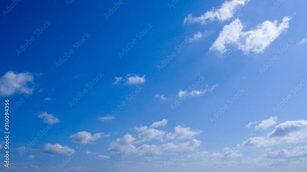 cloud on blue sky nature background for design