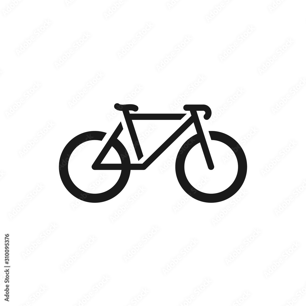 Simple minimalist bicycle icon / logo design inspiration Simple minimalist bicycle icon / logo design inspiration