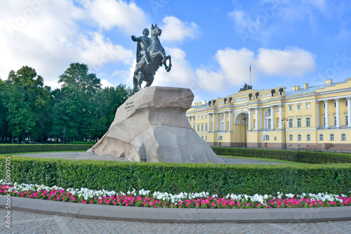 Russia. Petersburg. Monument to Emperor Peter I.