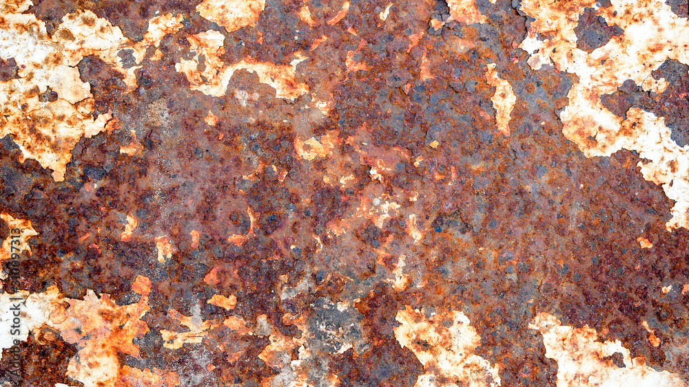 Fototapeta premium grunge rusty metal texture background for interior exterior decoration and industrial construction concept design