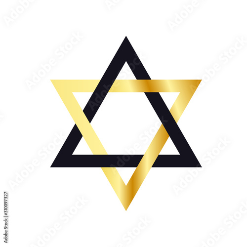The Star of David symbol. Stock vector graphics