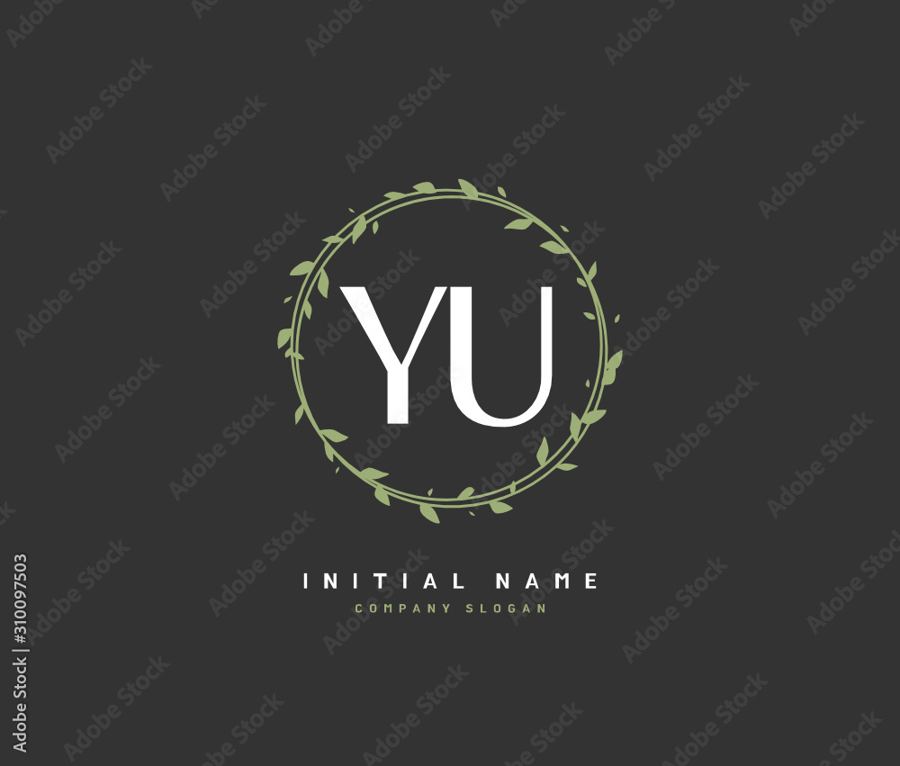 Y U YU Beauty vector initial logo, handwriting logo of initial signature, wedding, fashion, jewerly, boutique, floral and botanical with creative template for any company or business. Y U YU Beauty vector initial logo, handwriting logo of initial signature, wedding, fashion, jewerly, boutique, floral and botanical with creative template for any company or business.