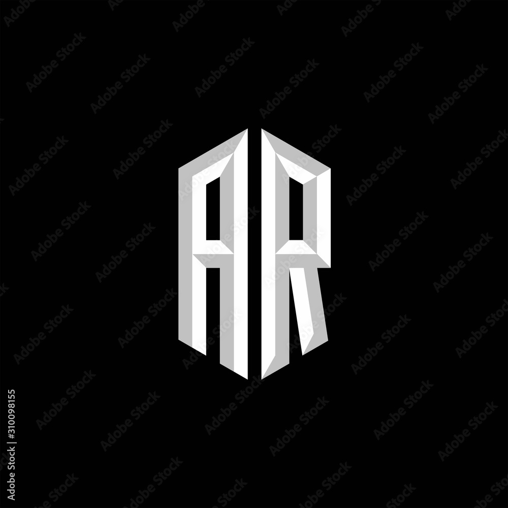 AR Initial Gaming Esport Logo Design Modern Template AR Initial Gaming Esport Logo Design Modern Template