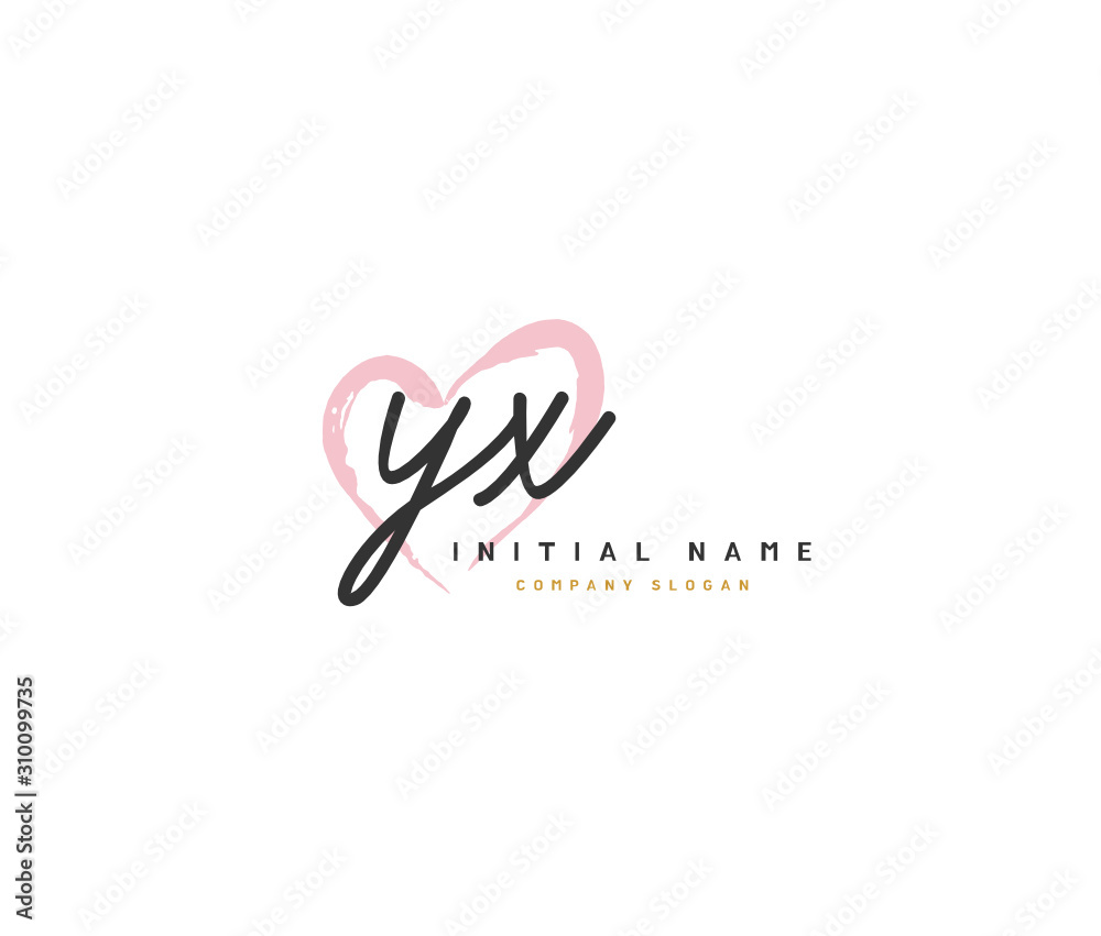 Y X YX Beauty vector initial logo, handwriting logo of initial signature, wedding, fashion, jewerly, boutique, floral and botanical with creative template for any company or business. Y X YX Beauty vector initial logo, handwriting logo of initial signature, wedding, fashion, jewerly, boutique, floral and botanical with creative template for any company or business.