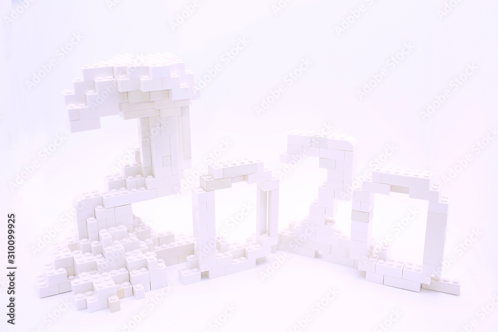 New year 2020 number block New year 2020 number block