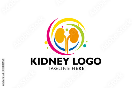 kidney care logo icon vector isolated