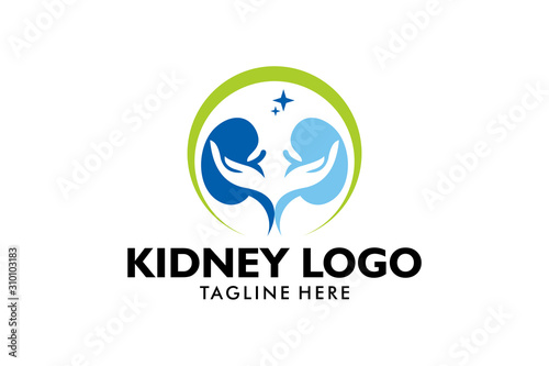 kidney care logo icon vector isolated