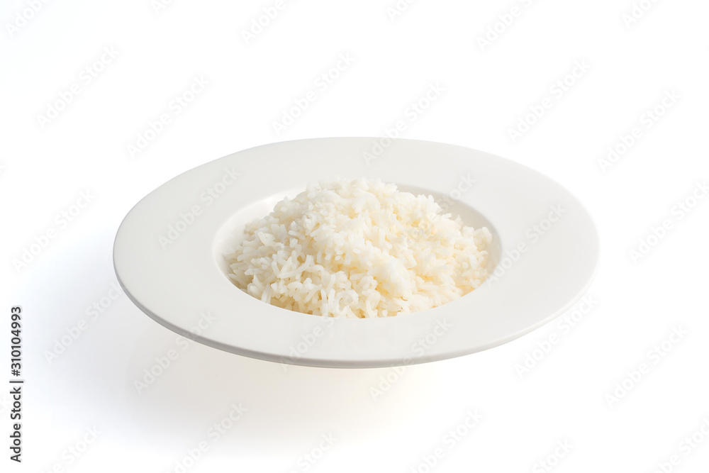 jasmine rice in a white bowl