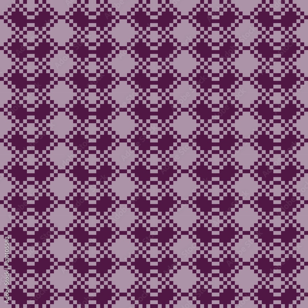 Seamless weaving textile vector pattern for clothing, bedding, interiors, wallpaper, covers, decoration and decoupage