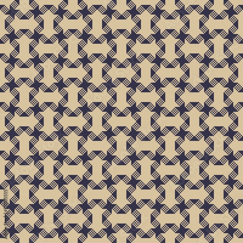 Seamless weaving textile vector pattern for clothing, bedding, interiors, wallpaper, covers, decoration and decoupage
