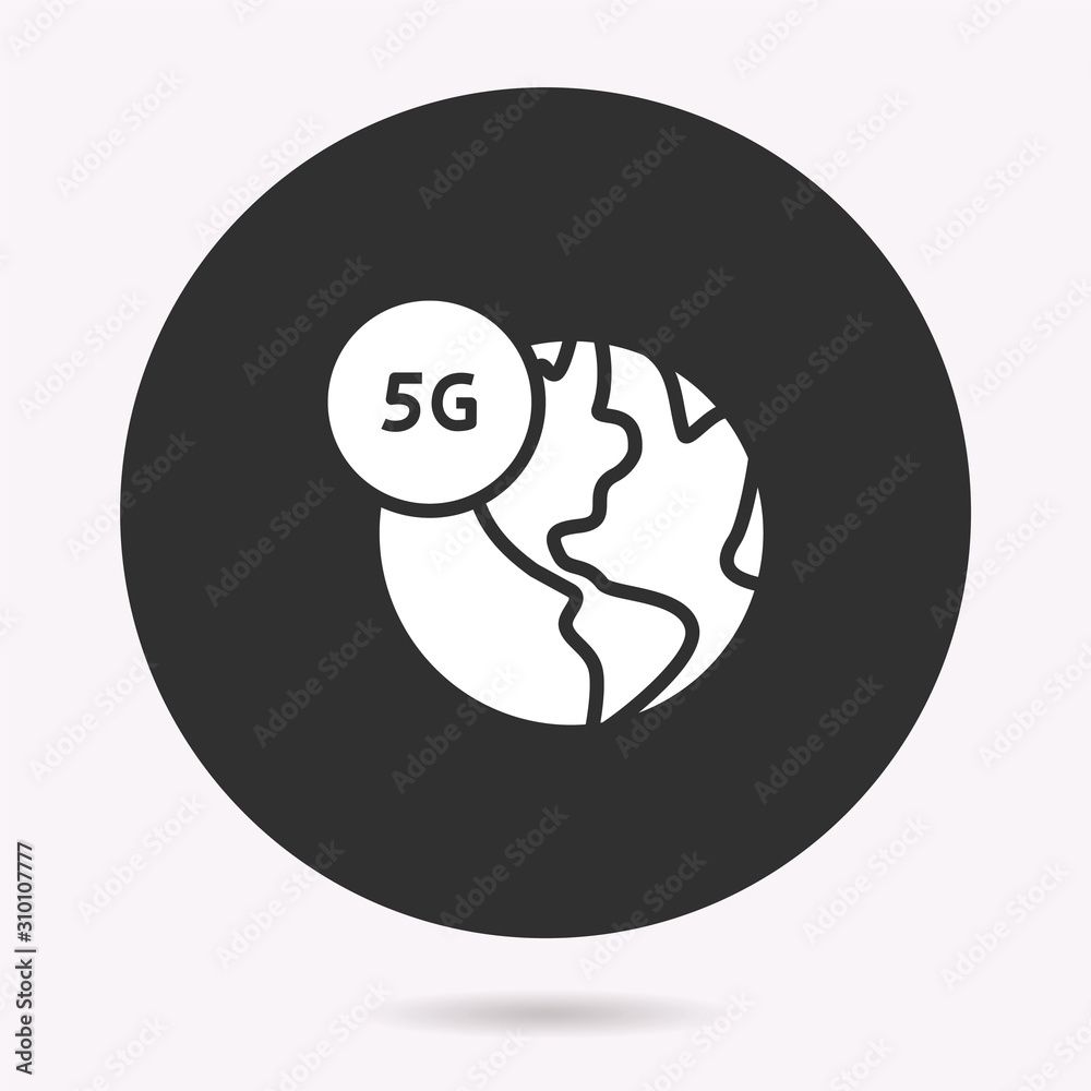 5g network - vector icon. Illustration isolated. Simple pictogram.