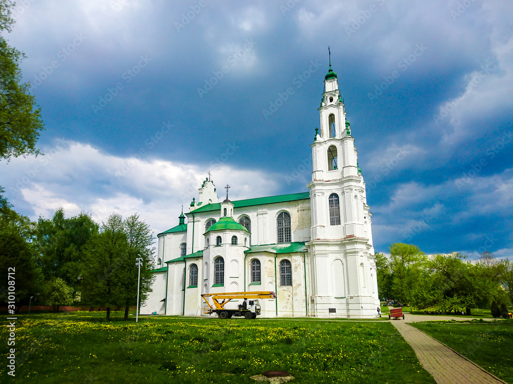 Fototapeta premium Old Orthodox Church Hagia Sophia in Polotsk Belarus Europe 