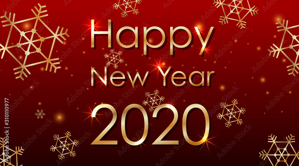 Poster design for New Year 2020