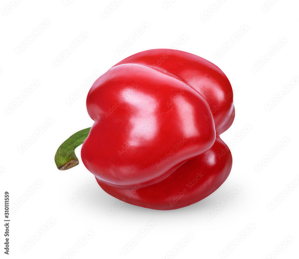 Fresh red sweet pepper isolated on white background. clipping path Fresh red sweet pepper isolated on white background. clipping path
