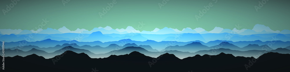 Color Mountains Landscape Generative Art background illustration Color Mountains Landscape Generative Art background illustration