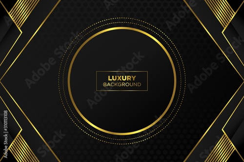 Luxury background. abstract black gold. frame modern simple creative elegant with space of text can be used for Ramadan Islamic arabesque celebration invitation