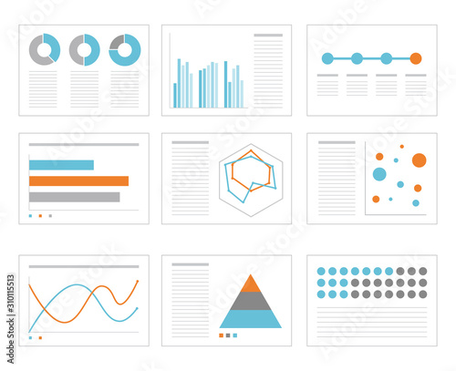 ビジネス　グラフ　セット