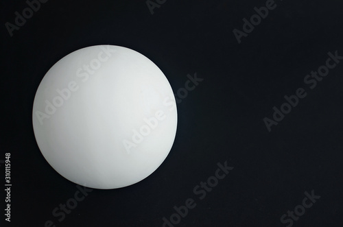 the geometric shapes of the ball on black background