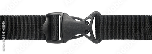 Obraz na płótnie Plastic buckle clasp isolated on white background