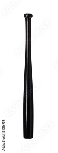 Photography Black baseball bat isolated on white background