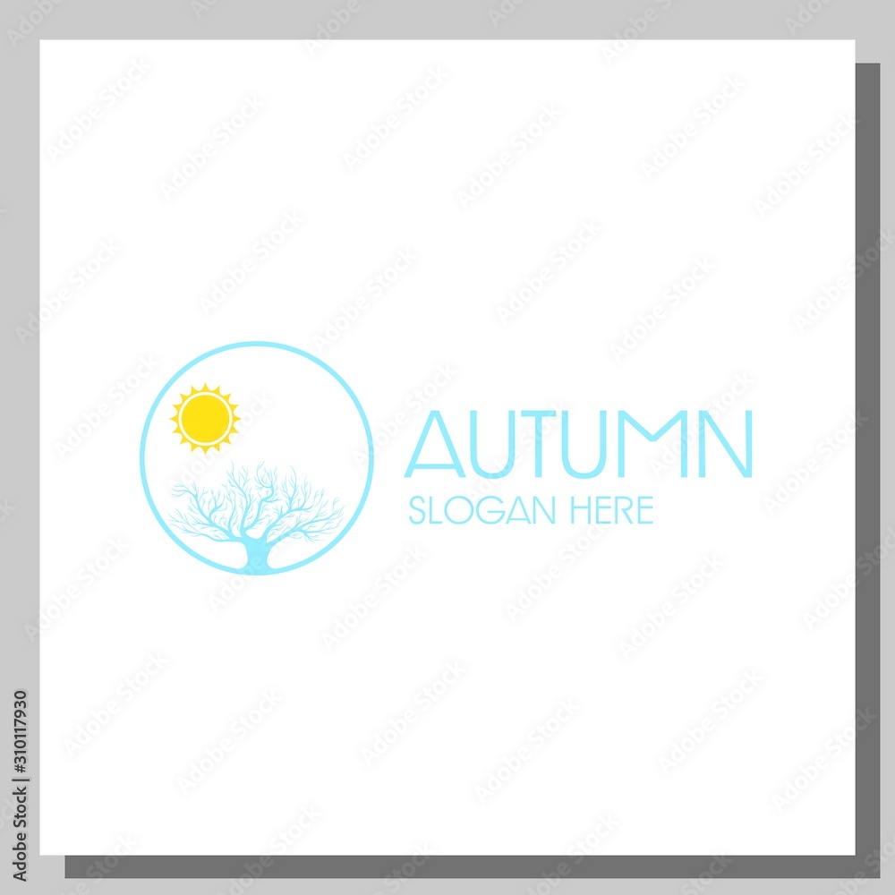 autumn logo, can be used for website and company logos