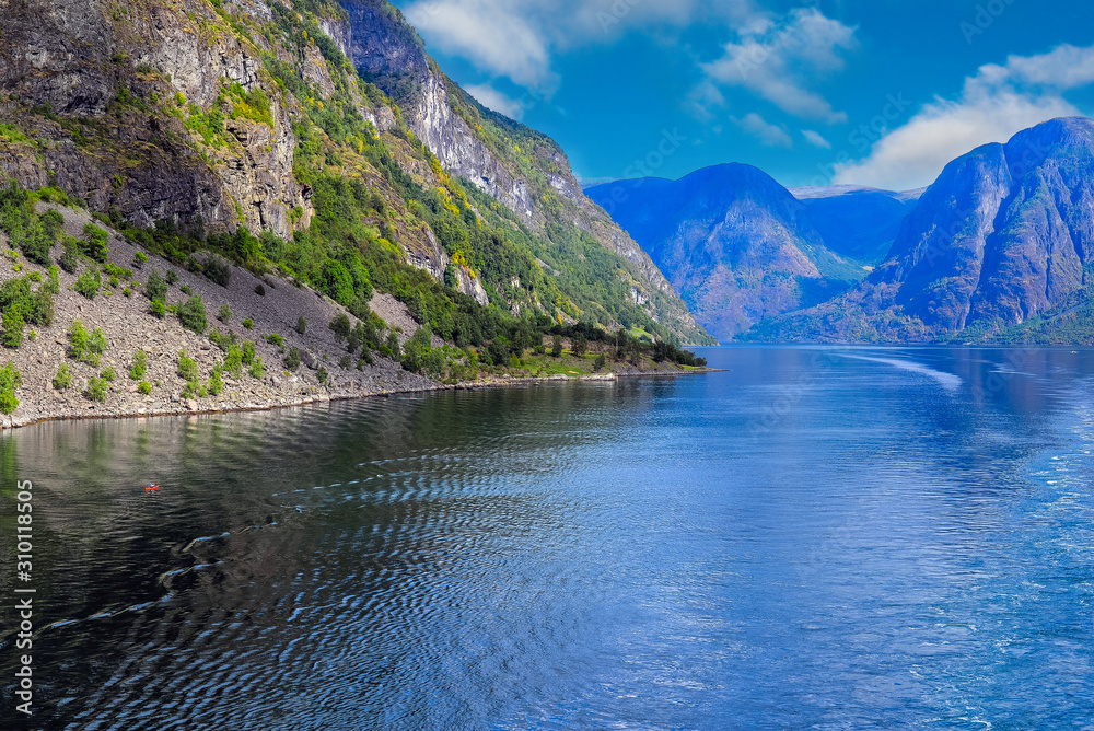 beautiful landscapes of the fjords of norway