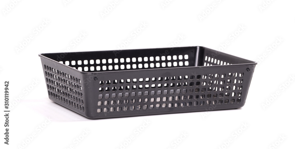 Black plastic tray Black plastic tray