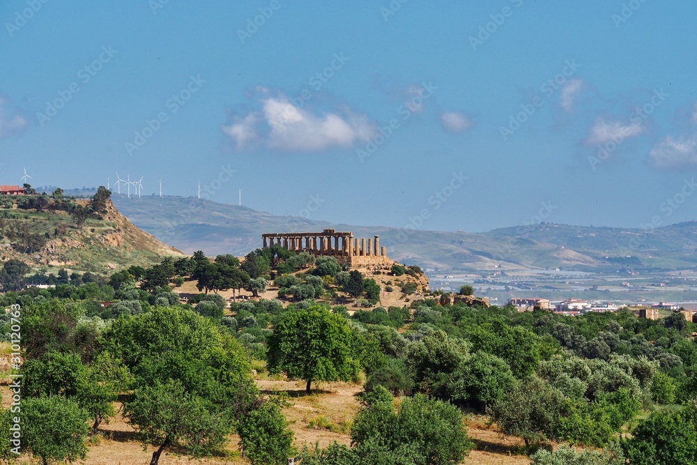 Valley of Temples in Agrigento Sicily in Italy.