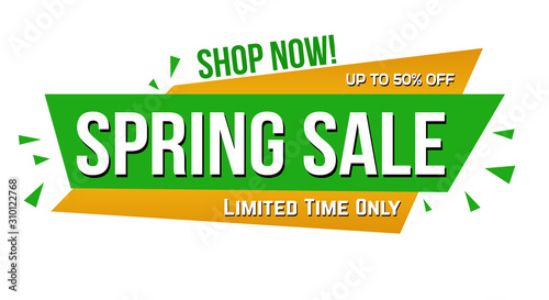 Spring sale banner design