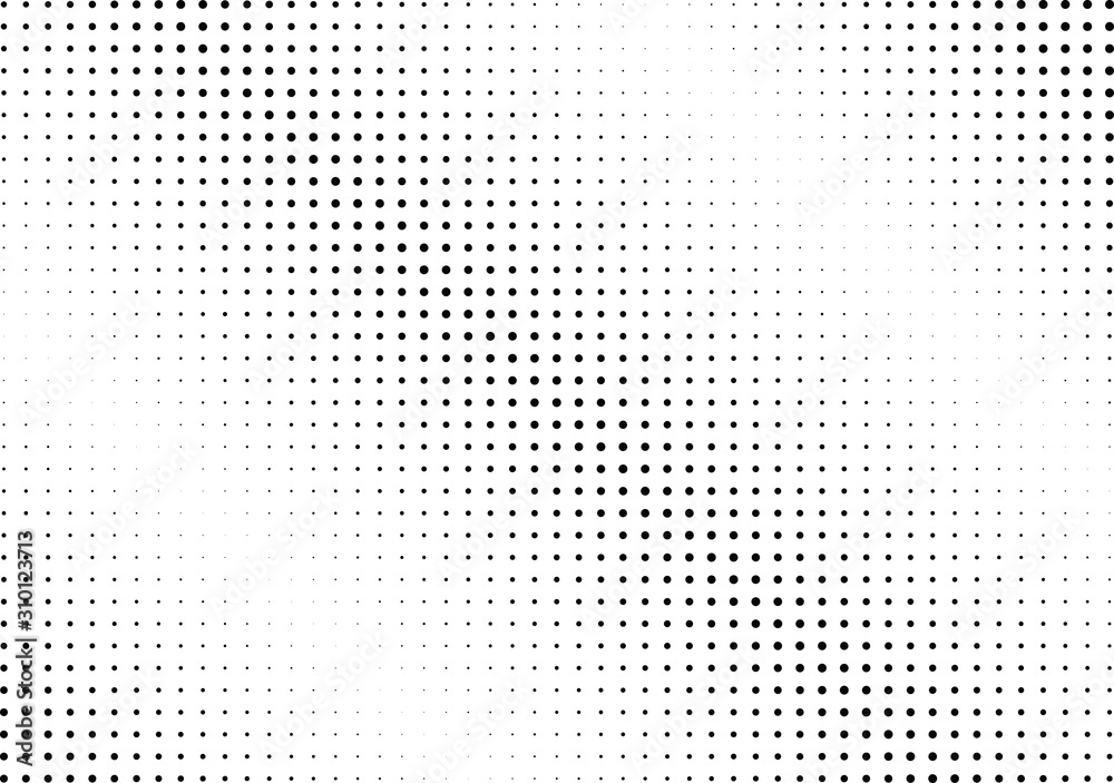 Abstract halftone dotted background. Monochrome pattern with dot and circles.  Vector modern futuristic texture for posters, sites, business cards, postcards, interior design, labels and stickers.