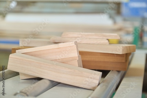 Background carpentry woodworking woodshop, wooden boards, furniture details