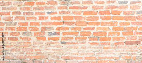 Red old brick wall texture background,brick wall texture for interior or exterior design backdrop,vintage tone.