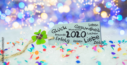 happy new year greeting card 2020 © drubig-photo
