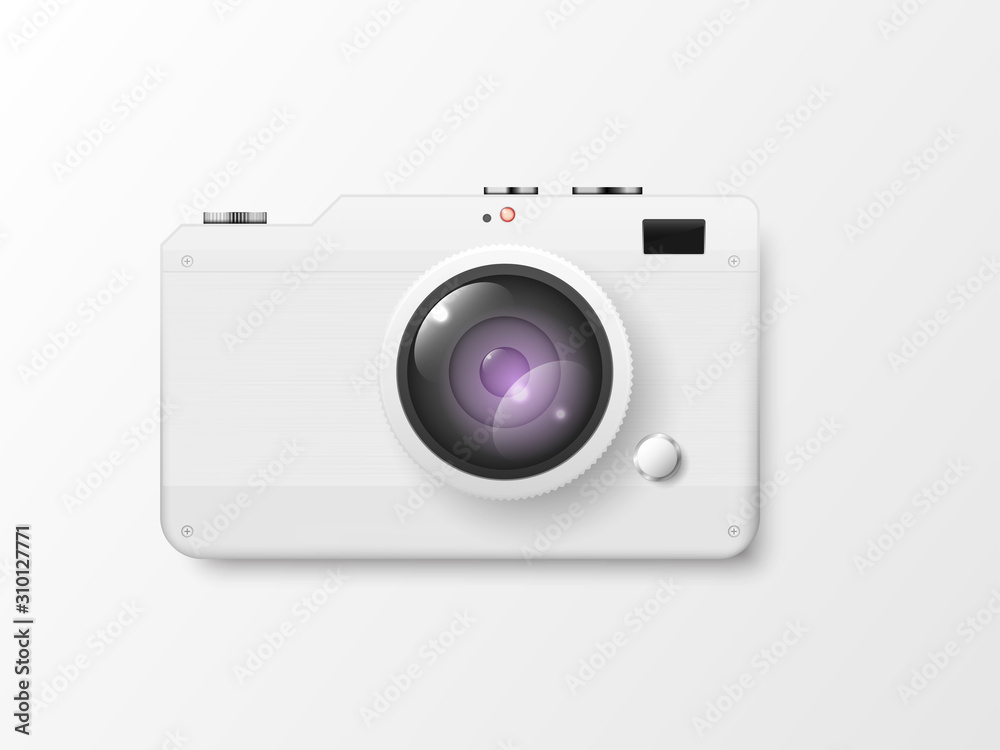 Vector 3D white camera