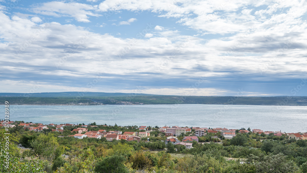 Croatian Adriatic coastline natural scenery, Landscapes of the sea and coastline near Dubrovini