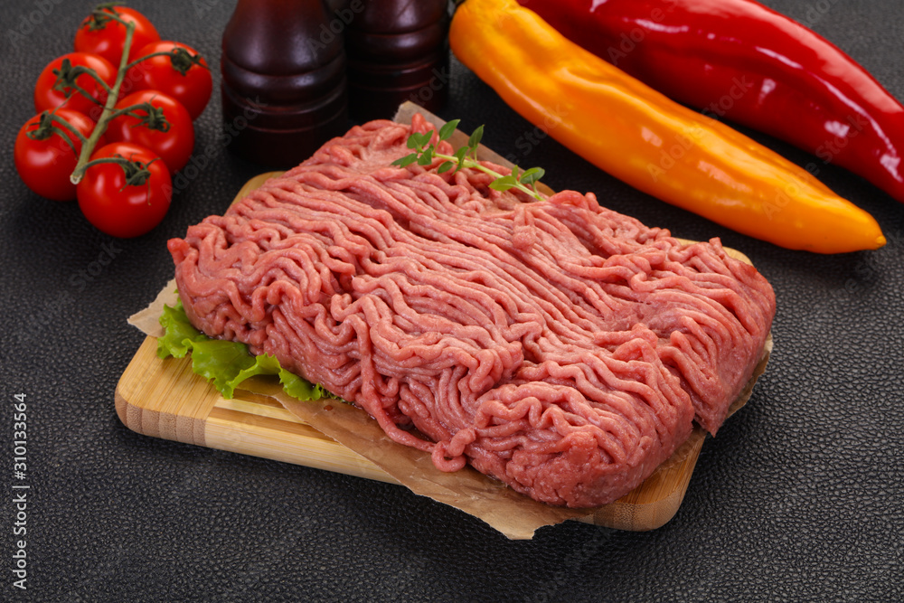 Raw turkey minced meat Raw turkey minced meat