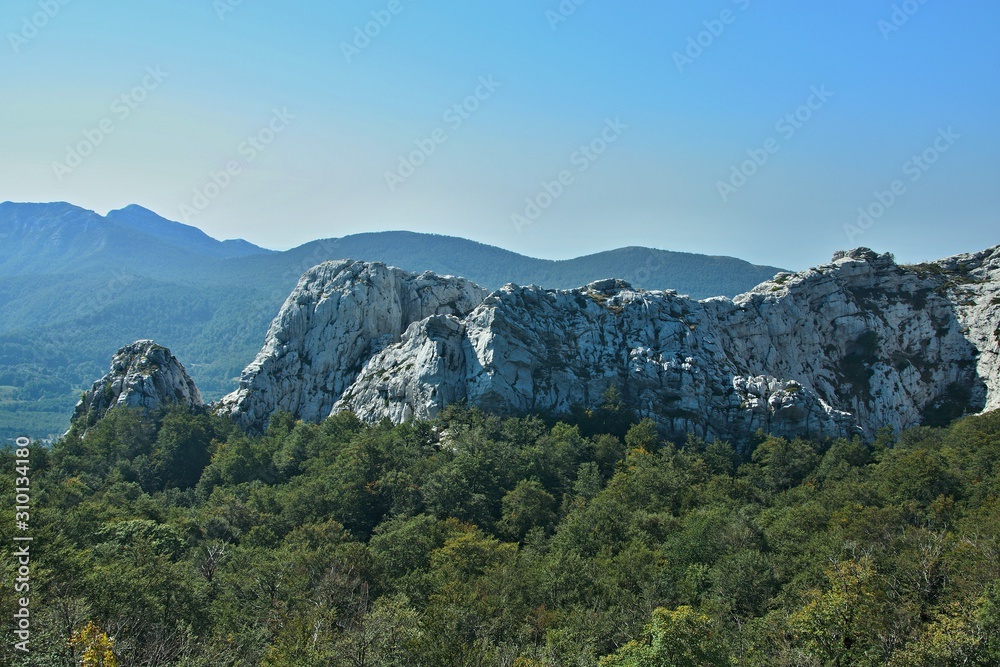Croatia-view of the mountains in the Velebit National Park