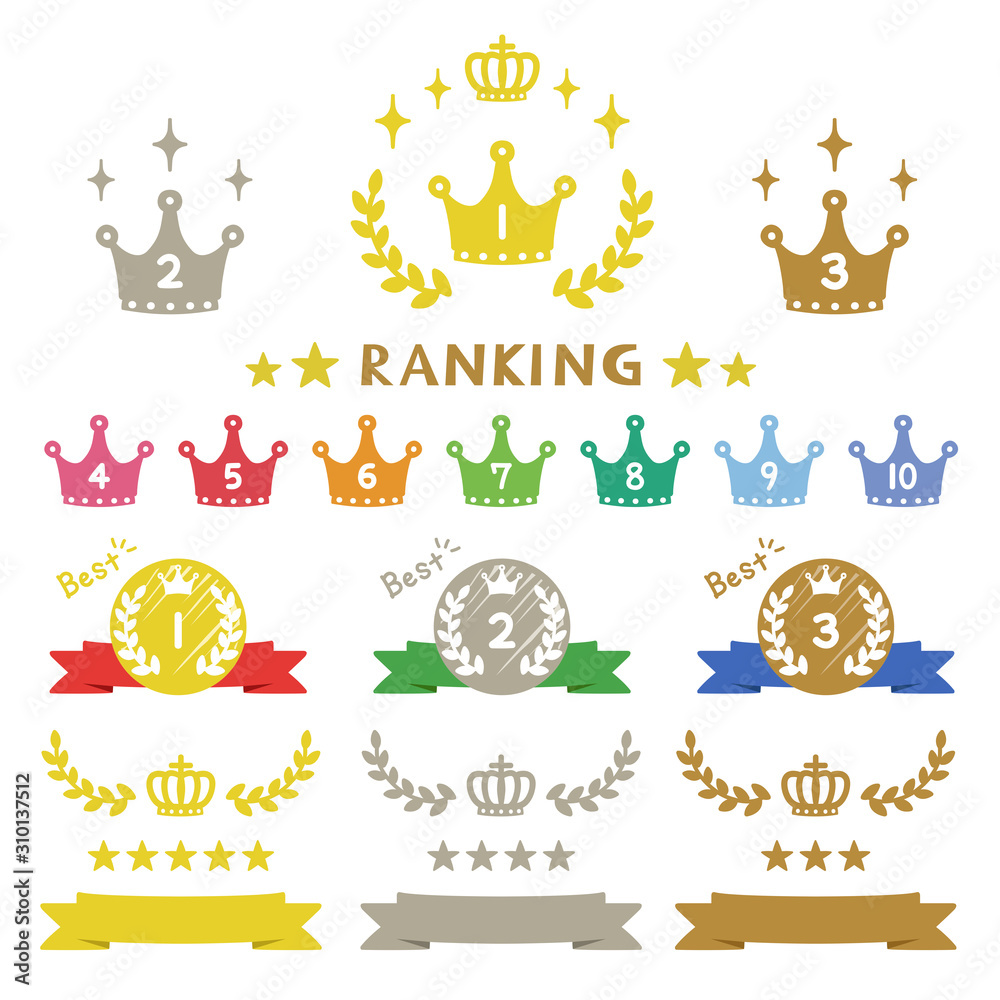 ランキング アイコン 手書き Vector Eps Stock Vector Adobe Stock