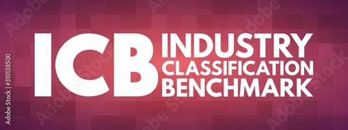 ICB - Industry Classification Benchmark acronym, technology concept background