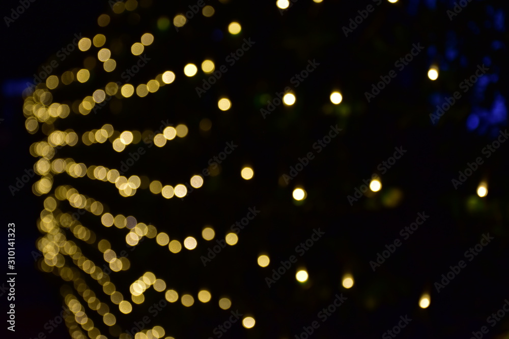 Abstract blur bokeh light background.
